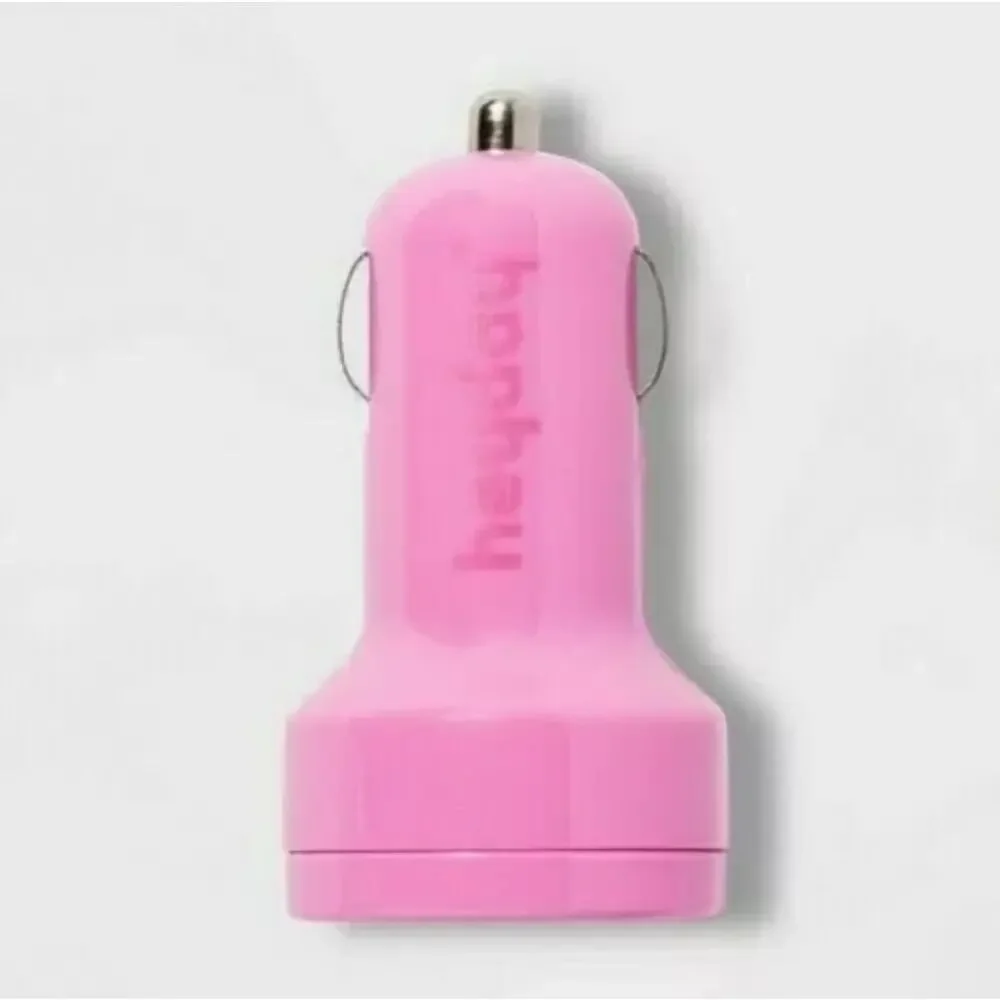 Heyday 2-Port USB Car Charger - Pink